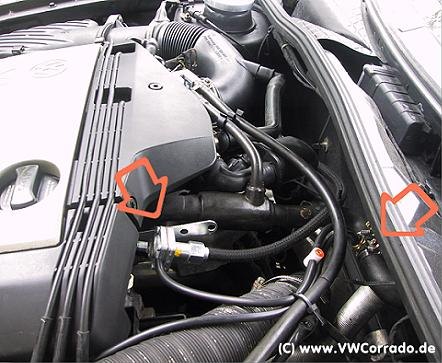 im Bild der eingebaute Kaltluftregler (KLR) - für "Schadstoffarm nach D3" bei einem ABV-Motor.